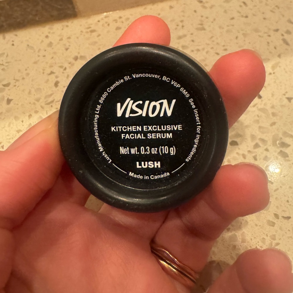Lush Vision Facial Serum Kitchen Exclusive Travel Size 0.3oz NEW